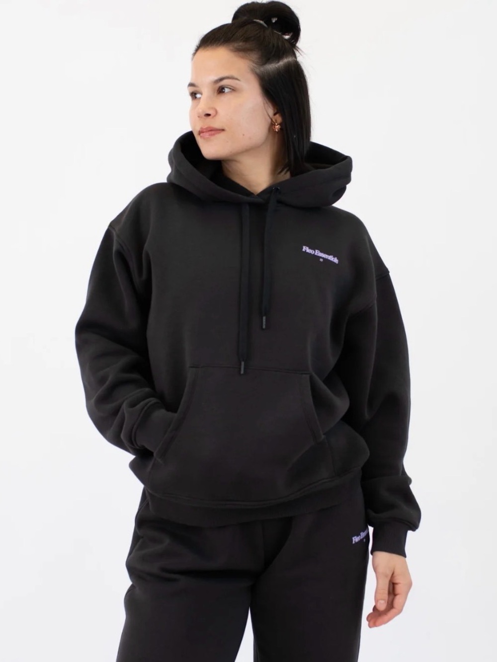 Essentials women’s Oversized Hoodie - Charcoal